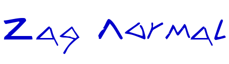 Zag Normal 字体